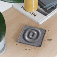 Diatomite coaster, Dark Grey