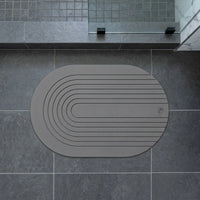 Diatomite mat – arc, Dark Grey