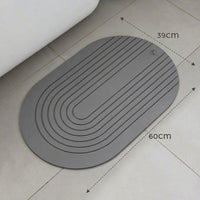 Diatomite mat – arc, Dark Grey