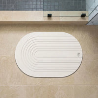 Diatomite mat – arc, Off-White