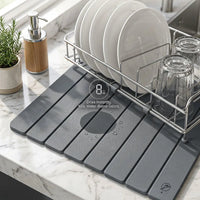 Foldable Diatomite mat, Dark Grey