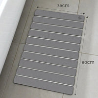 Foldable Diatomite mat, Dark Grey