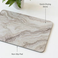 Diatomite mat – marble, White Marble