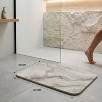 Diatomite mat – marble, White Marble