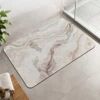 Diatomite mat – marble, White Marble