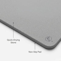 Diatomite mat – plain, Dark Grey