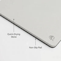 Diatomite mat – plain, Off-White