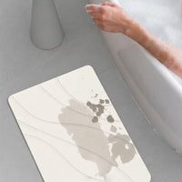 Diatomite mat – waves, Off-White