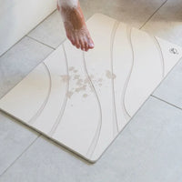 Diatomite mat – waves, Off-White