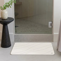 Diatomite mat – waves, Off-White