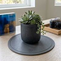 Diatomite plant pad, Dark Grey