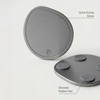 Diatomite plant pad, Dark Grey