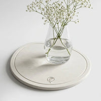 Diatomite plant pad, Off-White