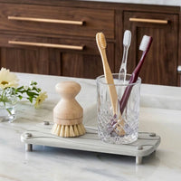 Diatomite sink caddy, Off-White