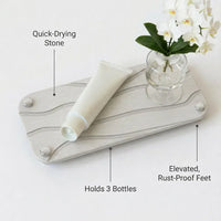 Diatomite sink caddy, Off-White